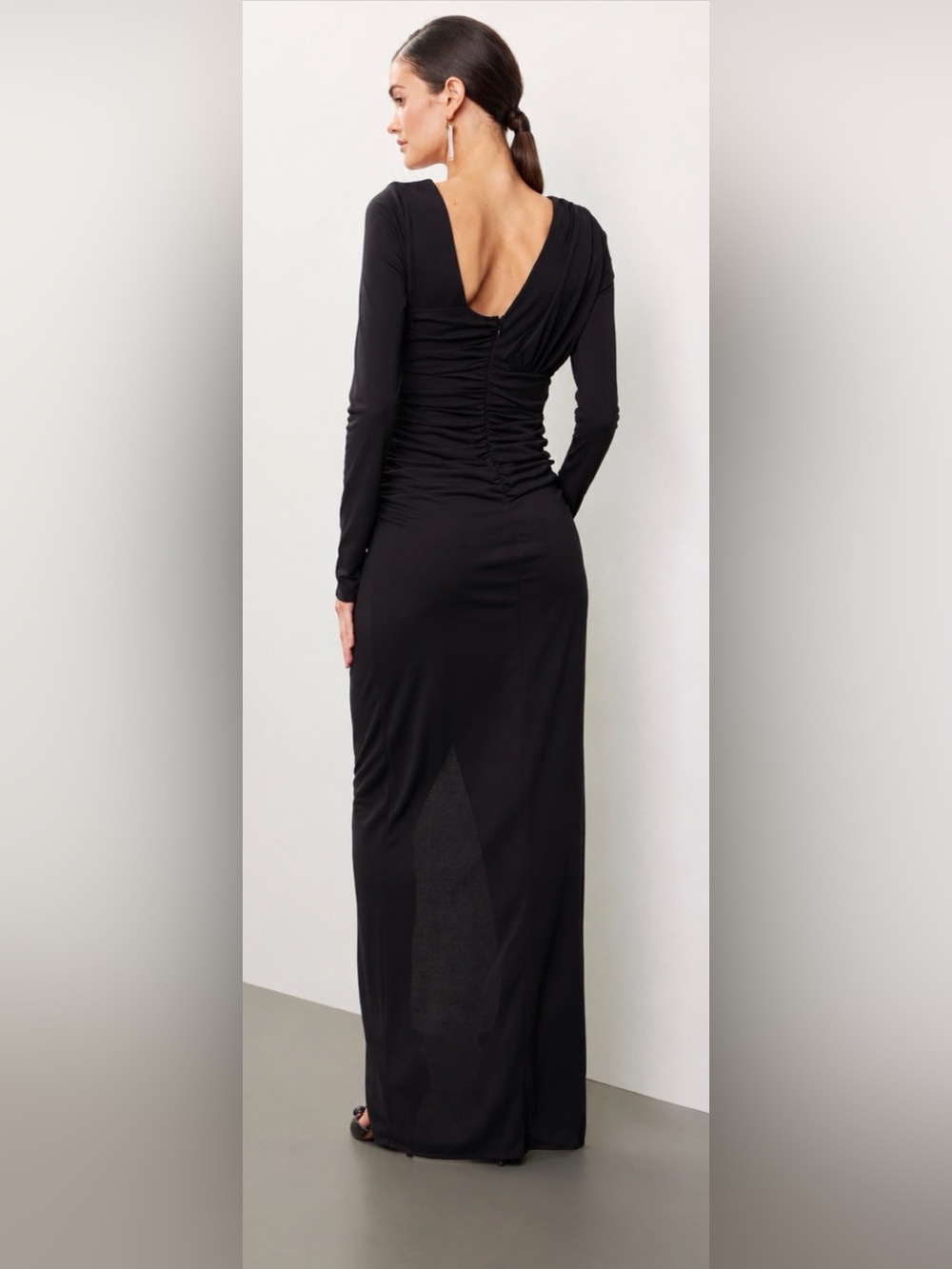 Zac Posen Asymmetrical Jersey Gown - Picture 7 of 13